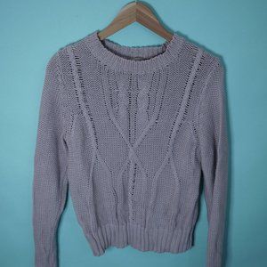 Cotton Addiction tan knitted sweater, size S